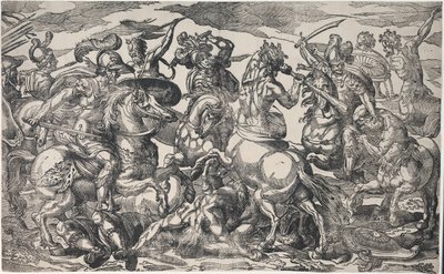 La bataille des Lapithes et des Centaures - Geronima Cagnaccia Parasole