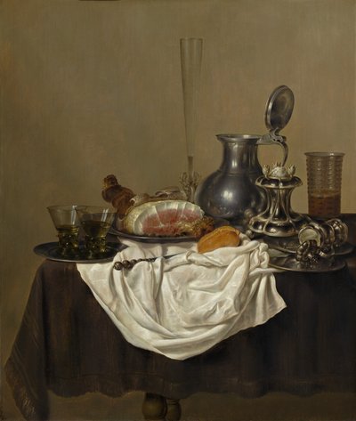 Nature morte avec jambon - Gerret Willemsz Heda