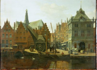 Le port de Haarlem - Gerrit Adriaensz Berckheyde