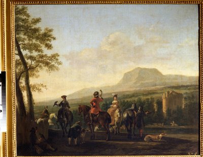 La chasse au faucon - Gerrit Adriaensz Berckheyde