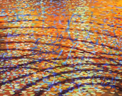 Healing Waters Ripples, 2009 (acrylique sur toile) - Gerrit Greve