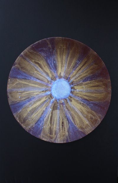 Vessel 34, 2023 (Acrylique sur bol en bambou) - Gerrit Greve