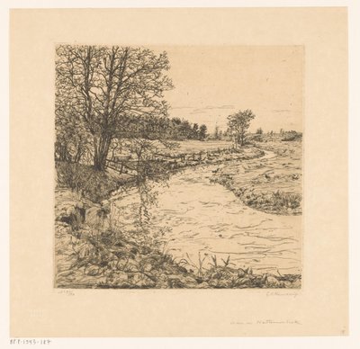 Au ruisseau de Hattem - Gerrit Haverkamp (signed by artist)