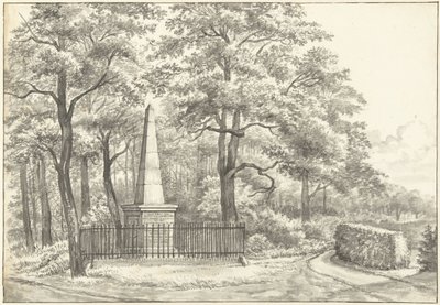 Le monument de Witte van Haemstede, érigé en 1817 par David Jacob van Lennep à la Maison de Manpad à Heemstede - Gerrit Lamberts