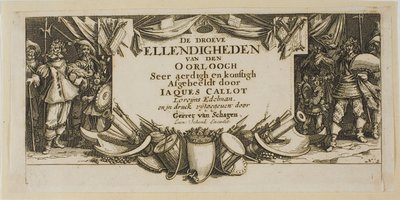 Frontispice, extrait de Les grandes misères de la guerre - Gerrit Lucasz van Schagen