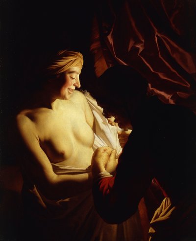 Une jeune femme et sa servante - Gerrit van Honthorst