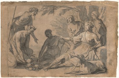 Diane et quatre nymphes recevant des cadeaux d