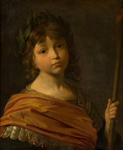 Portrait de Maurice ou Moritz, prince palatin, représenté comme Mars, enfant - Gerrit van Honthorst