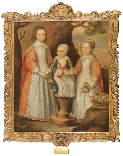 Portrait des trois enfants de George Preston de Holker, 1650 - Gerrit van Honthorst