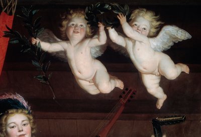 Les anges (détail) - Gerrit van Honthorst