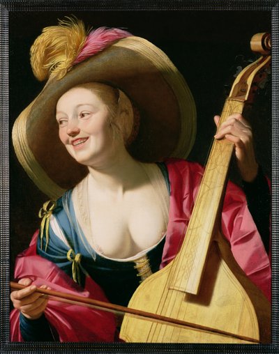 Le joueur de viole de gambe - Gerrit van Honthorst