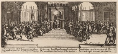 Distribution des récompenses - Gerrit van Schagen after Jacques Callot