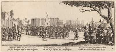 Recrutement des troupes - Gerrit van Schagen after Jacques Callot