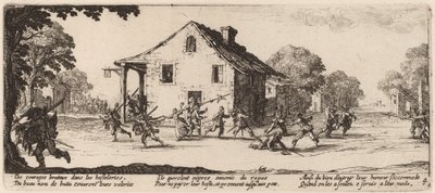 Scène de pillage - Gerrit van Schagen after Jacques Callot