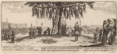 La Pendaison - Gerrit van Schagen after Jacques Callot