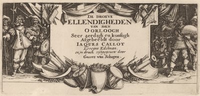 Page de titre - Gerrit van Schagen after Jacques Callot