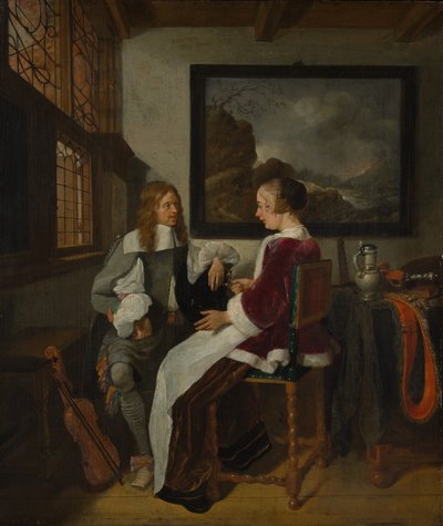 Conversation sentimentale - Gerritsz Quiringh van Brekelenkam