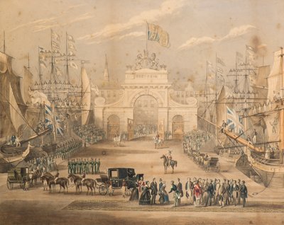 Réception de la reine Victoria, du prince Albert et de la princesse royale à Dundee - Gershom Gourlay Cumming
