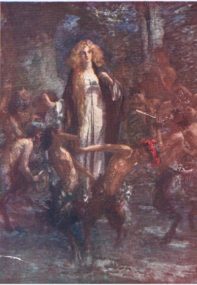 Les satyres dansaient autour d