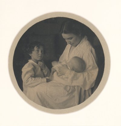 Nancy, Paul (à 3 1/2 ans) et Claire (à 5 mois) - Gertrude Käsebier