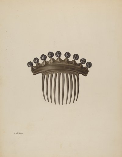 Peigne, vers 1939 - Gertrude Lemberg