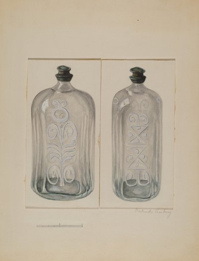 Bouteille de cordial, vers 1936 - Gertrude Lemberg