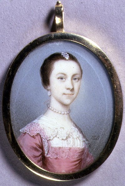 Portrait miniature de Rachael Chumley, vers 1749 - Gervase Spencer