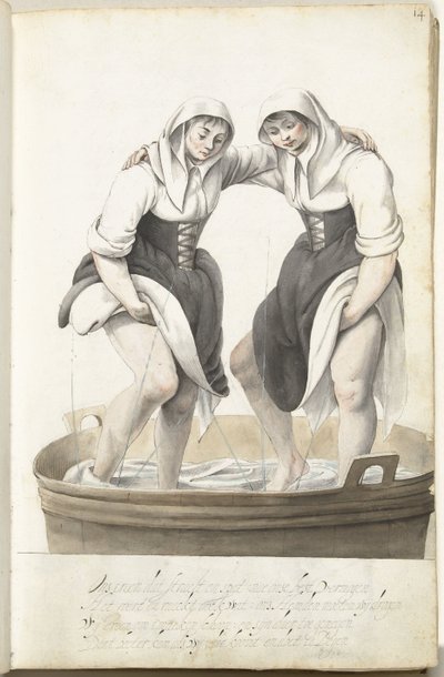 Deux femmes battant le linge - Gesina ter Borch