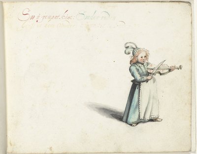 Enfant jouant du violon - Gesina ter Borch