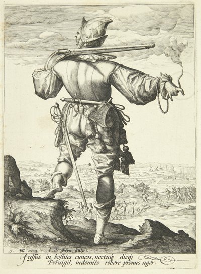 Un mousquetaire vu de dos - Gheyn, Jacques II de