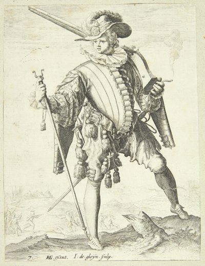 Soldat avec arquebuse - Gheyn, Jacques II de