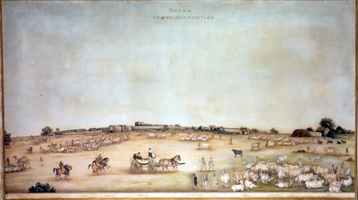 ?Ferme du Colonel Skinner à Dhana?, 1828 - Ghulam Ali Khan