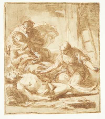 La mise au tombeau de Jésus - Giacinto Brandi