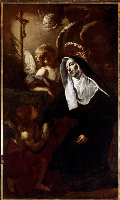 Sainte Rita de Cascia en extase - Giacinto Brandi