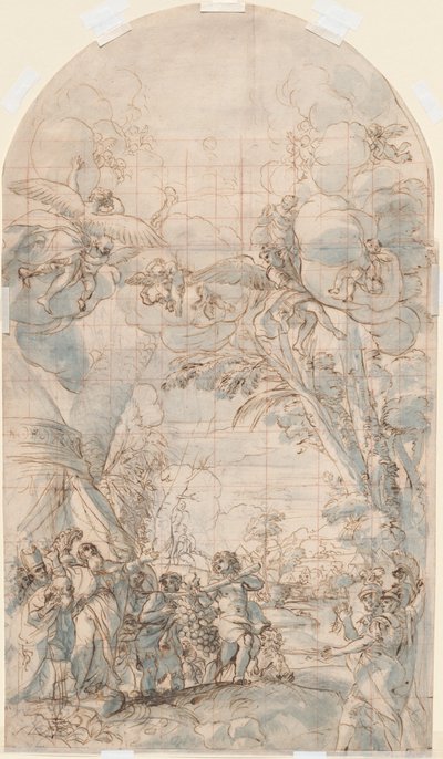 Les espions revenant de Canaan - Giacinto Calandrucci