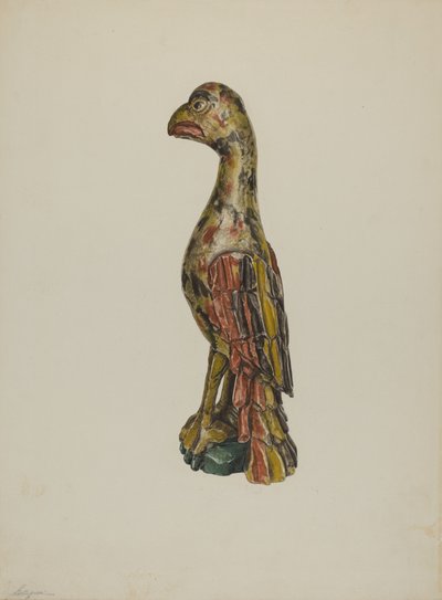 Perroquet allemand de Pennsylvanie, vers 1939 - Giacinto Capelli