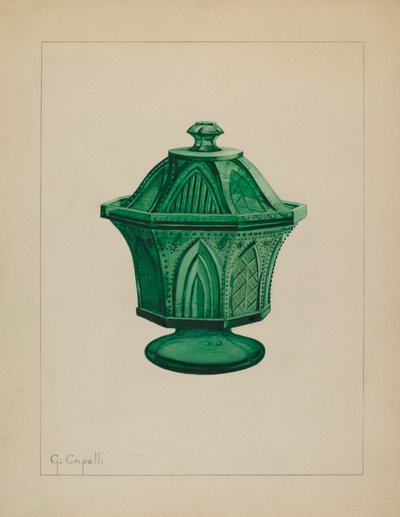 Sucrier, vers 1937 - Giacinto Capelli