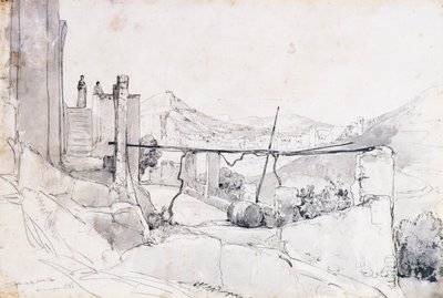 Capri depuis les marches vers Anacapri - Giacinto Gigante