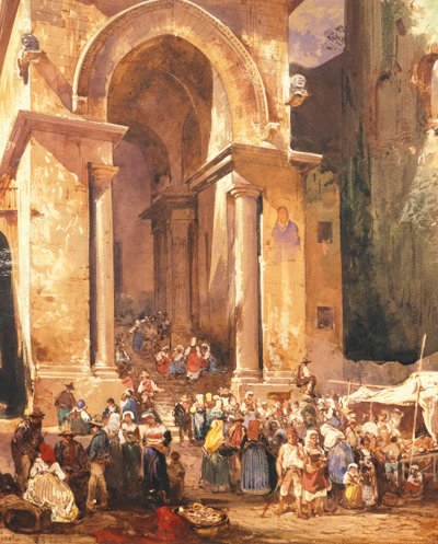 Porte du clocher de Saint Érasme à Gaeta - Giacinto Gigante