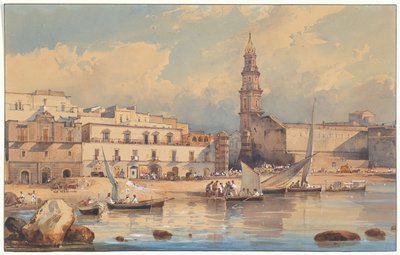Vue de Marinella, Strada di Portici, près de Naples - Giacinto Gigante
