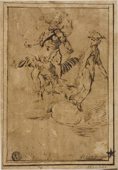 Jupiter et Mercure dans les nuages - Giacinto Gimignani