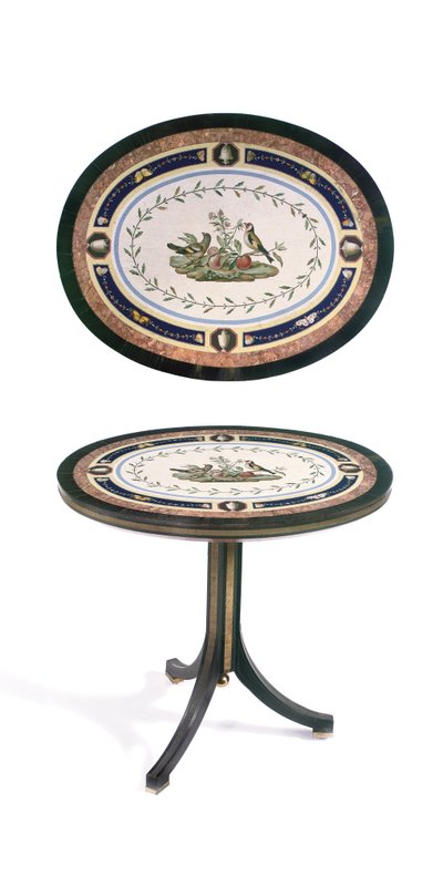Table en micromosaïque, Rome, fin du XVIIIe siècle - Giacomo (attr. to) Raffaelli
