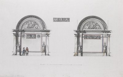 Conception pour le palais Sheremetev, Ostankino, vers 1796 - Giacomo Antonio Domenico Quarenghi