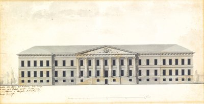 Élévation de la façade de l