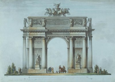La Porte Triomphale de Narva à Saint-Pétersbourg, 1814 - Giacomo Antonio Domenico Quarenghi