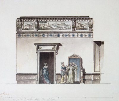 Le Palais de Pavlovsk. Conception pour le dressing, fin des années 1790 - Giacomo Antonio Domenico Quarenghi