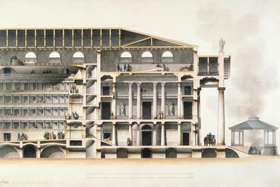 Le théâtre impérial Bolchoï Kamenny de Saint-Pétersbourg, début du 19ème siècle - Giacomo Antonio Domenico Quarenghi