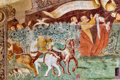 La Mort debout sur un sarcophage où reposent le Pape et l