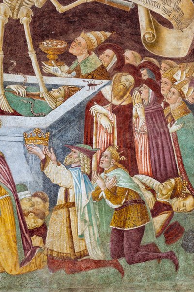Détail du Triomphe de la Mort et de la Danse Macabre - Giacomo Borlone de Buschis
