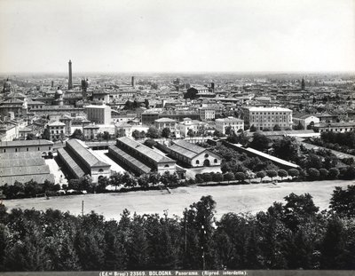 Vue panoramique de Bologne avec quelques usines - Giacomo Brogi